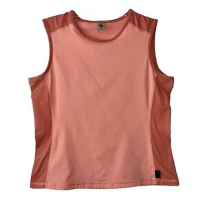 Prana | Peach Cropped Sleeveless Athletic Tank Top, Large